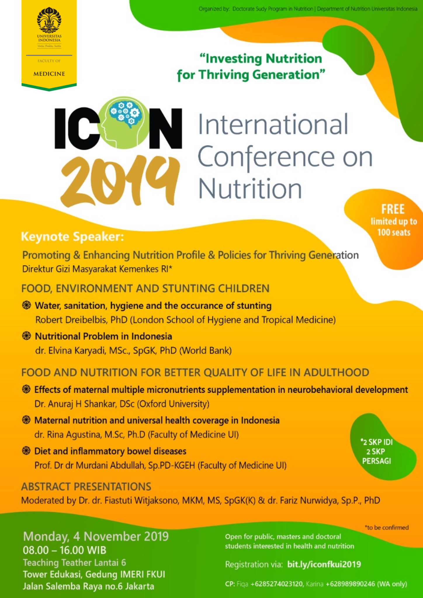 International Conference on Nutrition (ICON) 2019 Departemen Ilmu Gizi FKUI