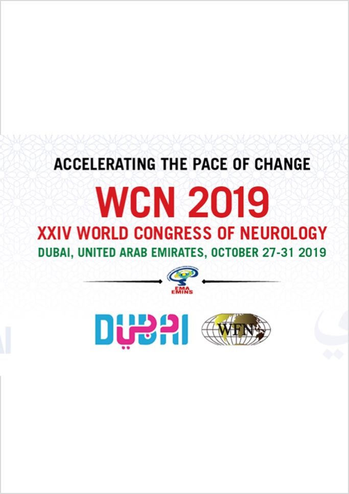World Congress of Neurology (WCN), Dubai 27 - 31 Oktober 2019