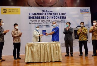 UI Terima Royalti dari Bartec Utama Mandiri atas Keberhasilan Pengembangan Ventilator Convent-20
